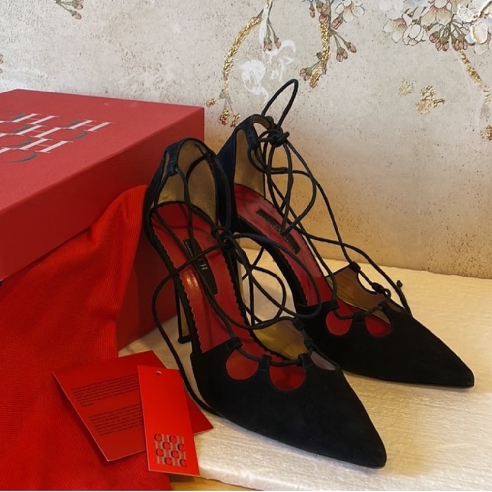 Carolina Herrera✨Black Heels Size 7